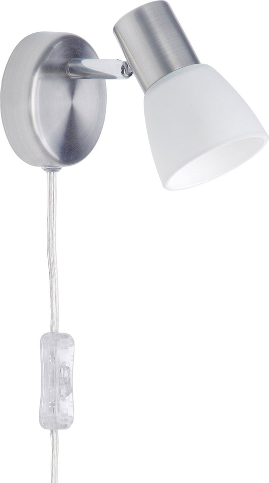 Brilliant luca - wandlamp - 1xe14 18w - mat chroom chroom