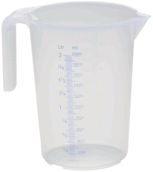 Südpfalzwerkstatt maatbeker measuring cup 2 scales 2l transparent, stackable