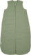 Meyco baby uni baby slaapzak gevoerd - pre-washed hydrofiel - olive green - 70cm - 2.0 tog