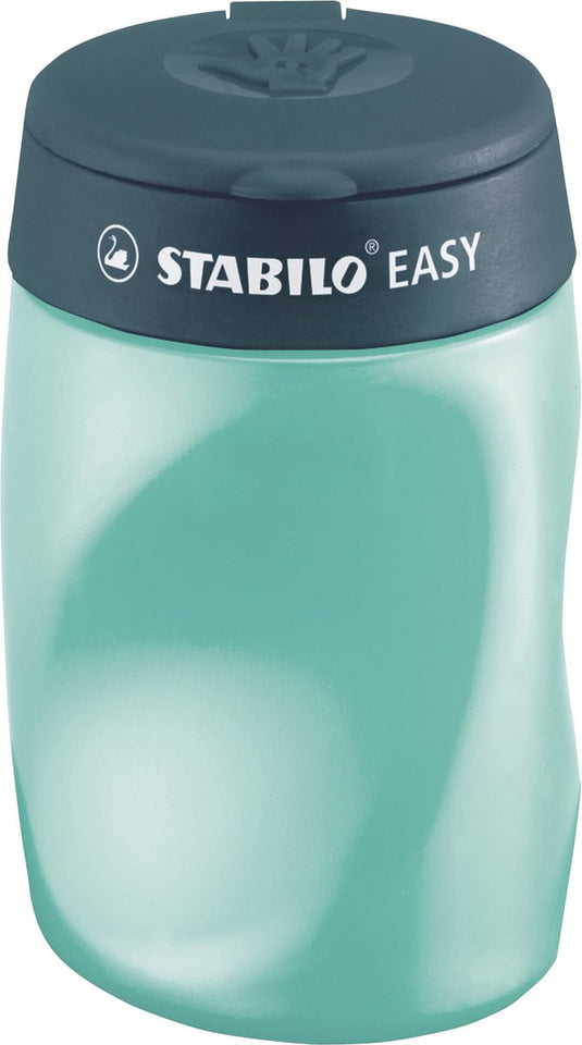 Stabilo easysharpener - ergonomische 3 in 1 puntenslijper - rechtshandig - petrol - geschikt voor alle potloden