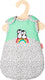 Heless poppen slaapzak pinguin, 20-25 cm