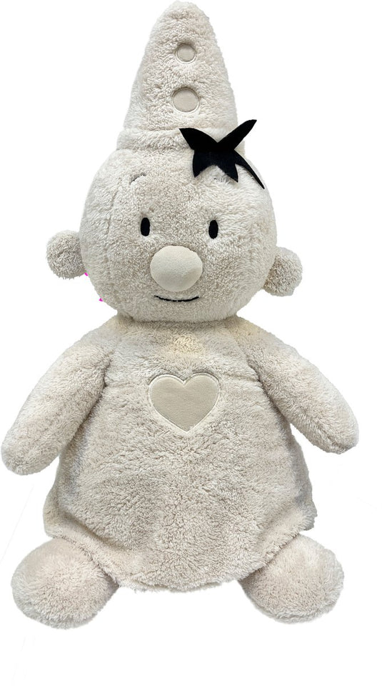 Bumba knuffel - fluffy pluche - 35cm beige