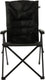 Travellife barletta camping vouwstoel cross black - rugleuning in 3 standen verstelbaar - water- en uv-bestendig - draagtas inbegrepen