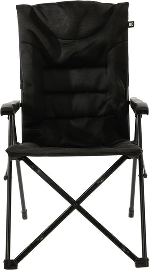 Travellife barletta camping vouwstoel cross black - rugleuning in 3 standen verstelbaar - water- en uv-bestendig - draagtas inbegrepen