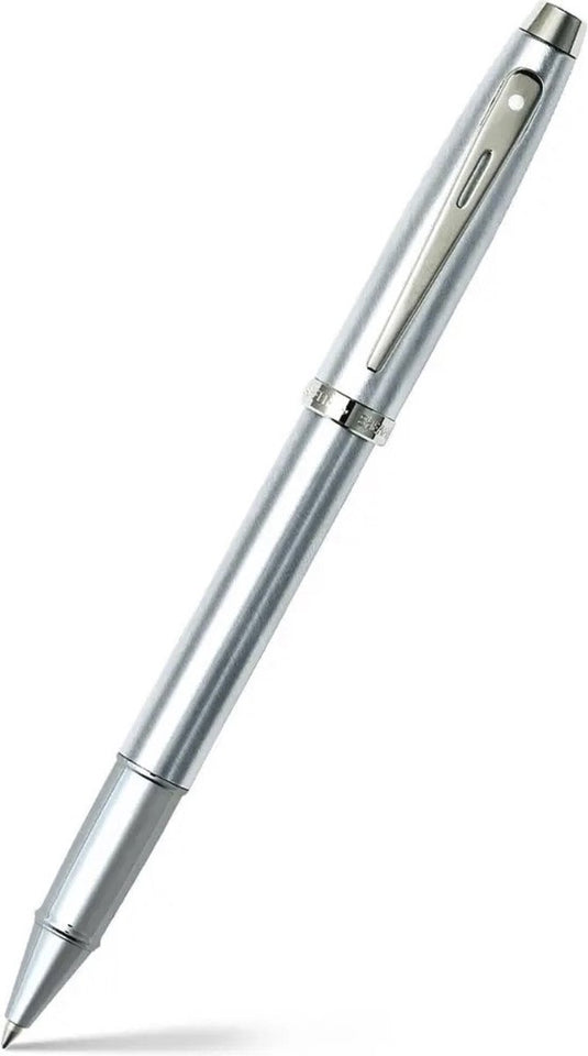 Sheaffer rollerball - 100 e9306 - brushed chrome nickel plated - sf-e1930651