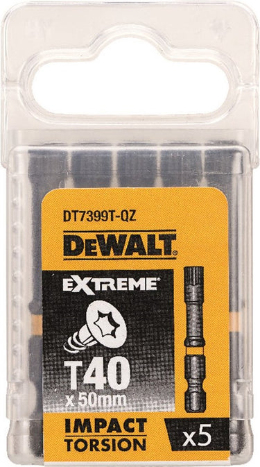 Dewalt dt7399t extreme impact torsion schroefbits t40 50mm ve=5