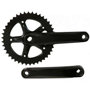Hzb Crankset kettingwiel aluminium 42t 1 8 + 3 32 170 mm -1 mm zwart