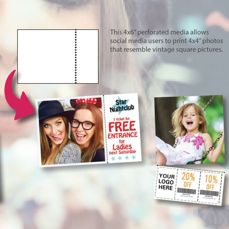 Load image into Gallery viewer, DNP Papier 2 Rol � 400 St. 10x15 Geperforeerd op 10x10 cm voor DS620
