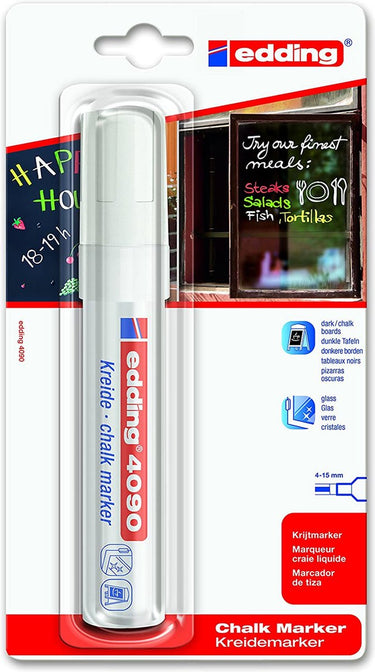 Edding 4090 krijtmarker wit