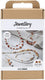Creativ company hobbyset sieraden beige burnt orange wit parelmoer