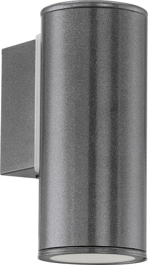 Eglo riga wandlamp buiten - gu10 - 16,5 cm - antraciet