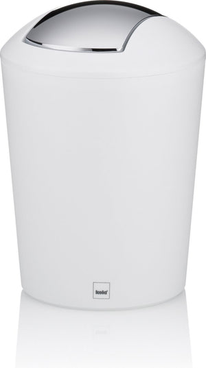 Kela marta afvalemmer swing - 1,7 l - wit -