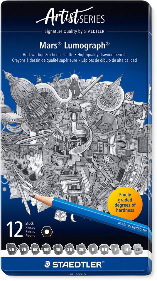 Staedtler - artist series - mars lumograph potlood - set 12 st