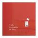 Glasmagneetboard artverum gl202 sigel 100x100cm rood