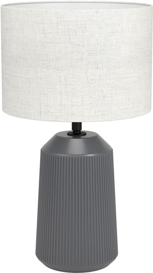 Eglo capalbio tafellamp - e27 - 41 cm - grijs zandkleur - keramiek