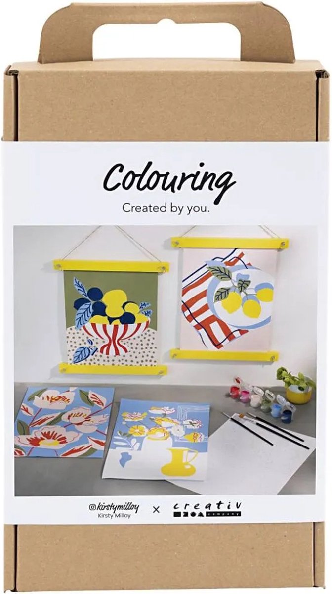 Afbeelding laden in galerijviewer, Creativ company hobbyset kleuren schilderen volgens cijfers acrylverf
