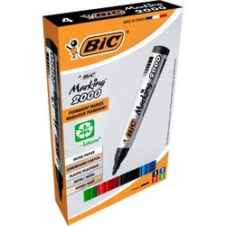 Bic permanent marker 2000 breed 1,7mm assorti rond