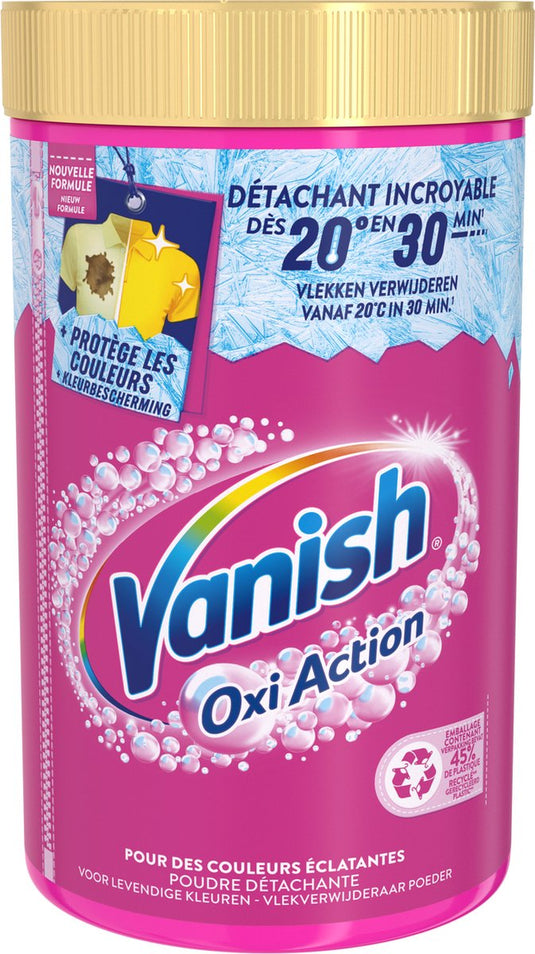 Vanish oxi action wasbooster poeder - vlekverwijderaar voor gekleurde was - 1,41kg