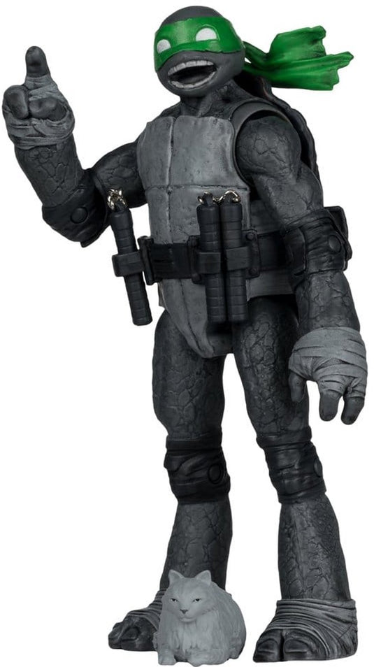 Mcfarlane toys teenage mutant ninja turtles page punchers action figure michelangelo (black white green) (red platinum edition) 13 cm action figuur