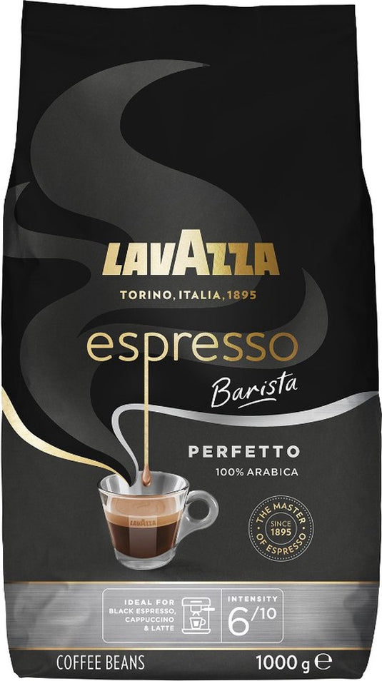 Lavazza espresso barista perfetto koffiebonen - 100% arabica koffie bonen - intensiteit 6 10 - 1 kg