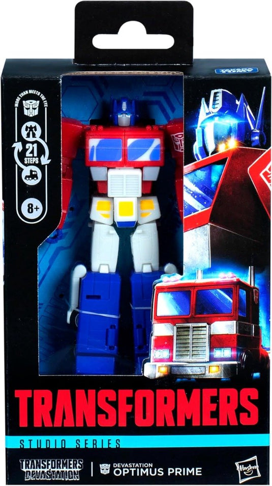 Transformers hasbro : devastation studio series deluxe class action figure optimus prime 11 cm action figuur