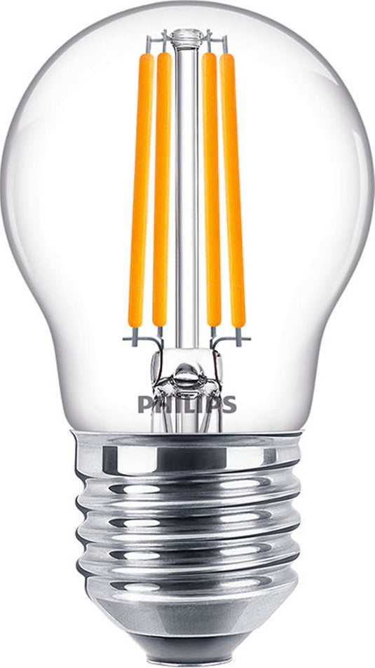 Philips led philips corepro led lustre e27 kogel filament helder 6.5w 806lm - 827 zeer warm wit | vervangt 60w
