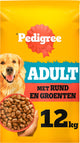 Pedigree hondenbrokken - adult droogvoer - rund en groenten - 12kg