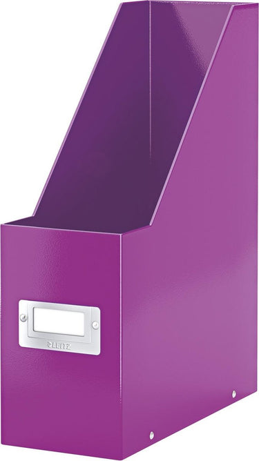 Leitz click store wow tijdschriftencassette - lectuurbak - 77% - gerecycled karton - 10.3 x 33 x 25.3 cm (bxhxd) - paars