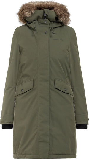 Didriksons erika wns parka 3 dames outdoorjas - deep green