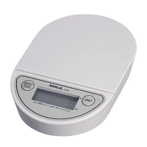 Maul postweegschaal oval tot 2 kg wit