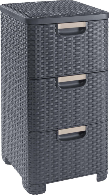 Curver style ladesysteem - 3x14 liter - antraciet