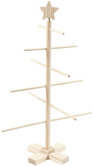 Creativ company creotime kerstboom junior 60 x 40,5 cm hout beige