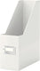 Leitz wow click store stevige tijdschriftenhouder - lectuurbak - 77% gerecycled karton - 10.3 x 33 x 25.3 cm (bxhxd) - wit