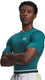 Under armour ua hg armour comp ss-grn heren sportshirt - rack groen - wit