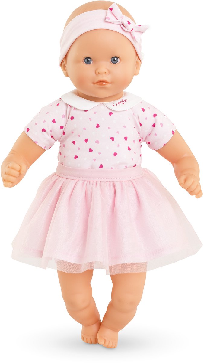 Afbeelding laden in galerijviewer, Corolle kleine babypop met hartjes, 30cm
