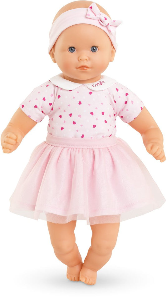 Corolle kleine babypop met hartjes, 30cm