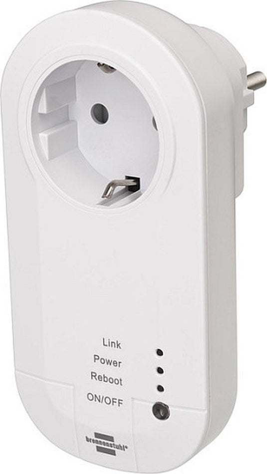Brennenstuhl â®connect smart plug met 433 mhz zender wa 3600 lrf01 433 (slimme stekker 2.4 ghz compatibel met alexa, google assistant en zelflerende â® 433 mhz apparaten )