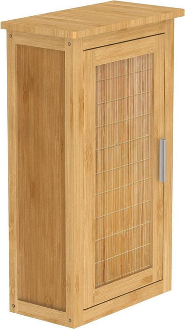 Eisl bamboe hoge kast met deur - duurzaam - (b x h x d) ca. 40 x 70 x 20 cm