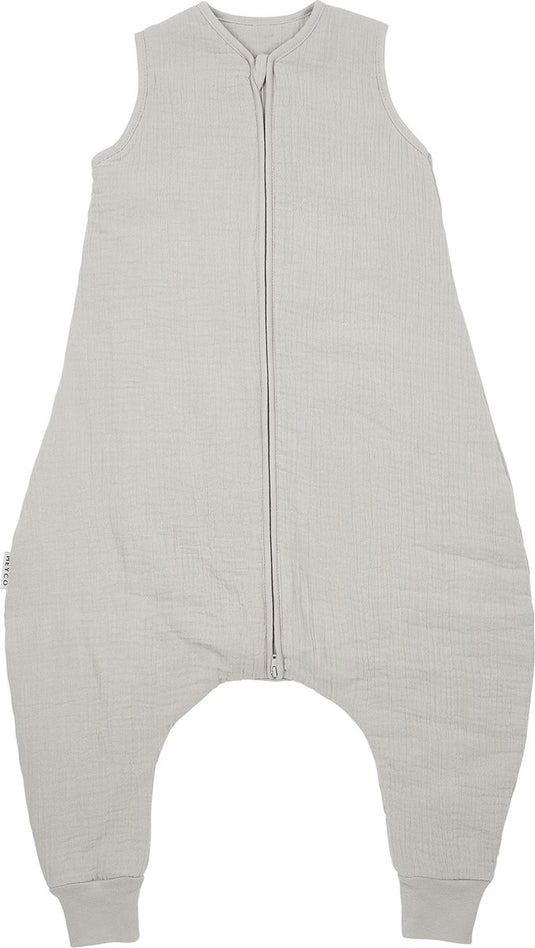 Meyco baby uni baby winter slaapoverall jumper - pre-washed hydrofiel - greige - 92cm - 2.0 tog