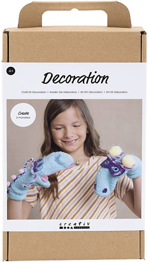 Creativ company cc hobbyset decoratie 2 sokkenmonsters