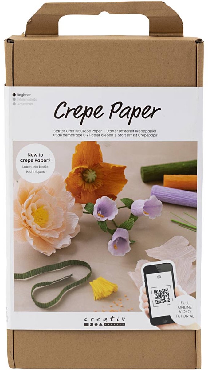 Afbeelding laden in galerijviewer, Creativ company https: www.cchobby.nl starter-hobbyset-crepepapier-diverse-kleuren-1-doos
