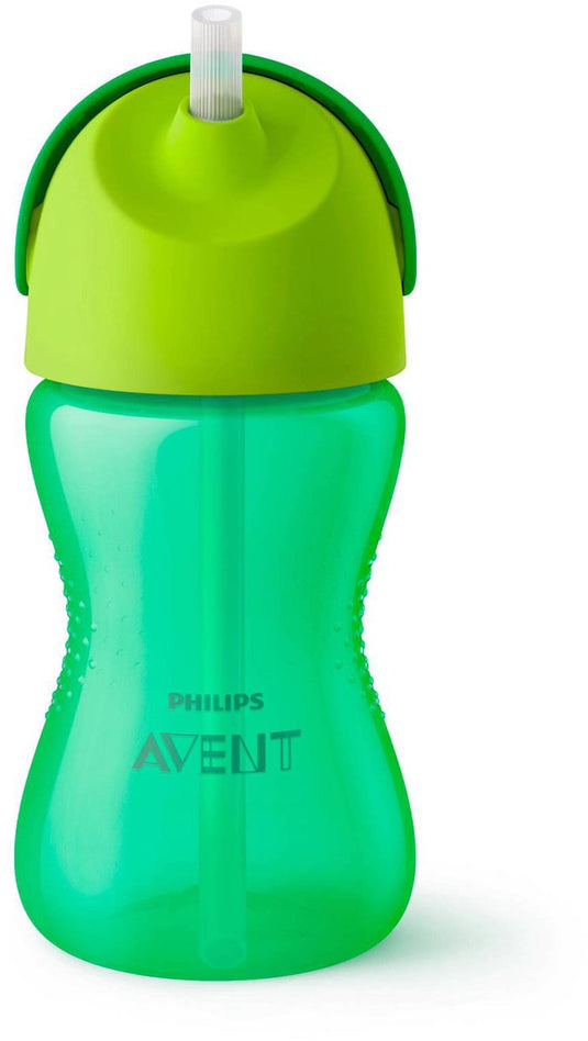 Philips avent drinkbeker met rietje - 12+ maanden - 300 ml - groen - scf798 01