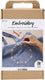 Creativ company hobbyset borduurwerk pigeon blue draagtas
