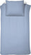 Cinderella weekend dekbedovertrek - 1 persoons - katoen - 140x200 220 cm - lichtblauw