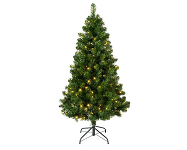 Everlands kunstkerstboom imperial pine 180cm hoog verlicht met 260 geintegreerde warmwitte led lampjes