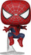 Funko friendly neighborhood spider-man (leaping) - pop! - spider-man: no way home figuur - 9cm