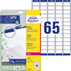 Adresetiketten avery zweckform quickpeel 38 x 76 mm wit