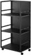 Yamazaki tower opbergtrolley 3-laags semi gesloten - zwart