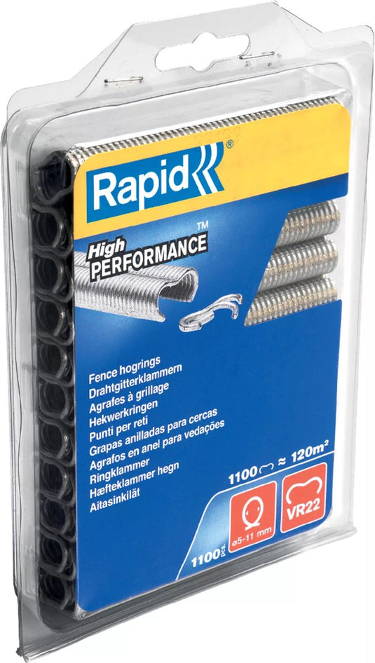 Rapid hogringen - gegalvaniseerd - 5-11 mm - dikte 2 mm - 1100 stuks