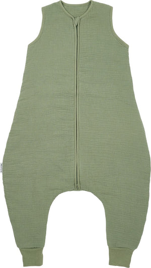 Meyco baby uni baby winter slaapoverall jumper - pre-washed hydrofiel - olive green - 92cm - 2.0 tog